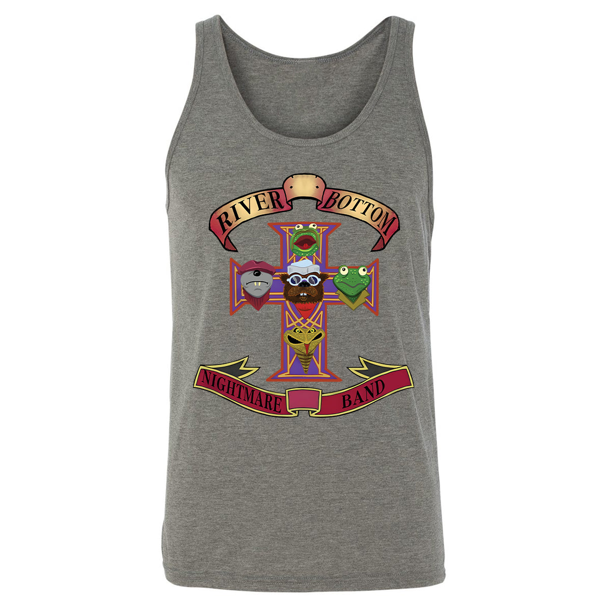Unisex Jersey Tank - Black - THANGFIXED (Copy) - Grey Triblend - 8