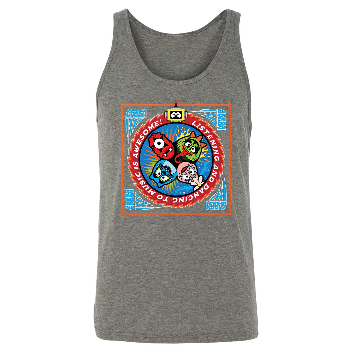 Listening and Dancing Yo Gabba Gabba! - Grey Triblend - 8