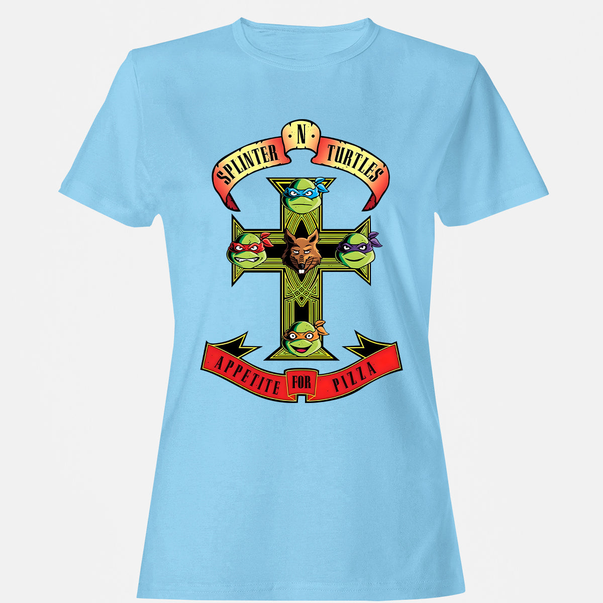 Women's T-shirt - S9M7MJ91 - Light Blue - 8