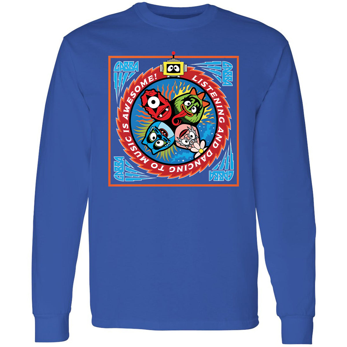 Long Sleeve T-Shirt - Black - Royal - 8