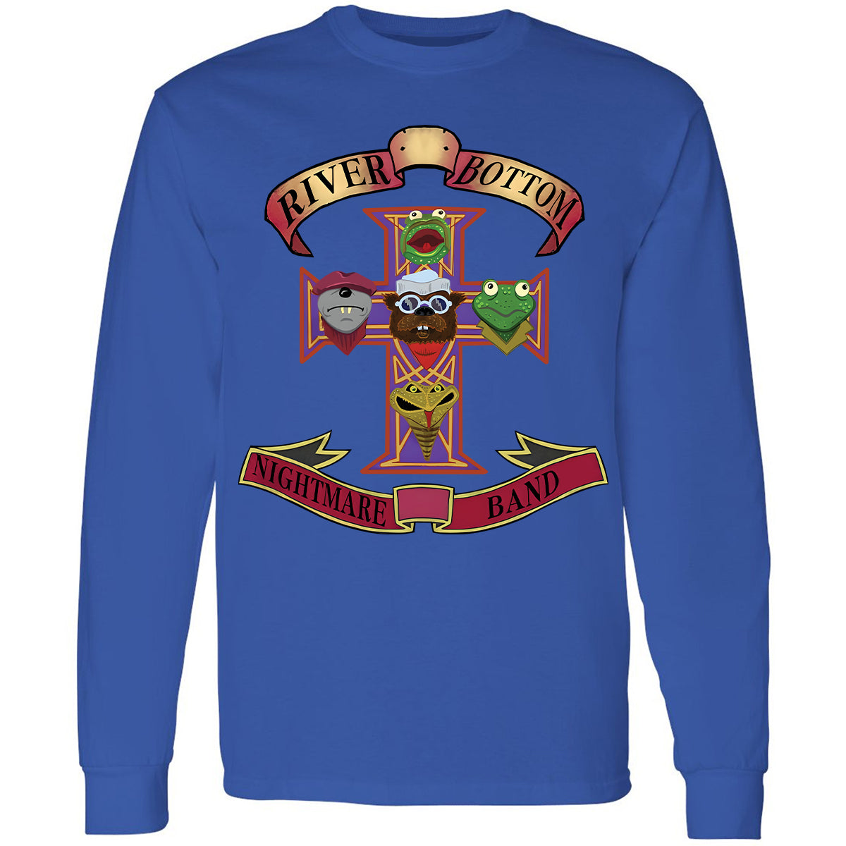 Long Sleeve T-Shirt - Black - THANGFIXED (Copy) - Royal - 8