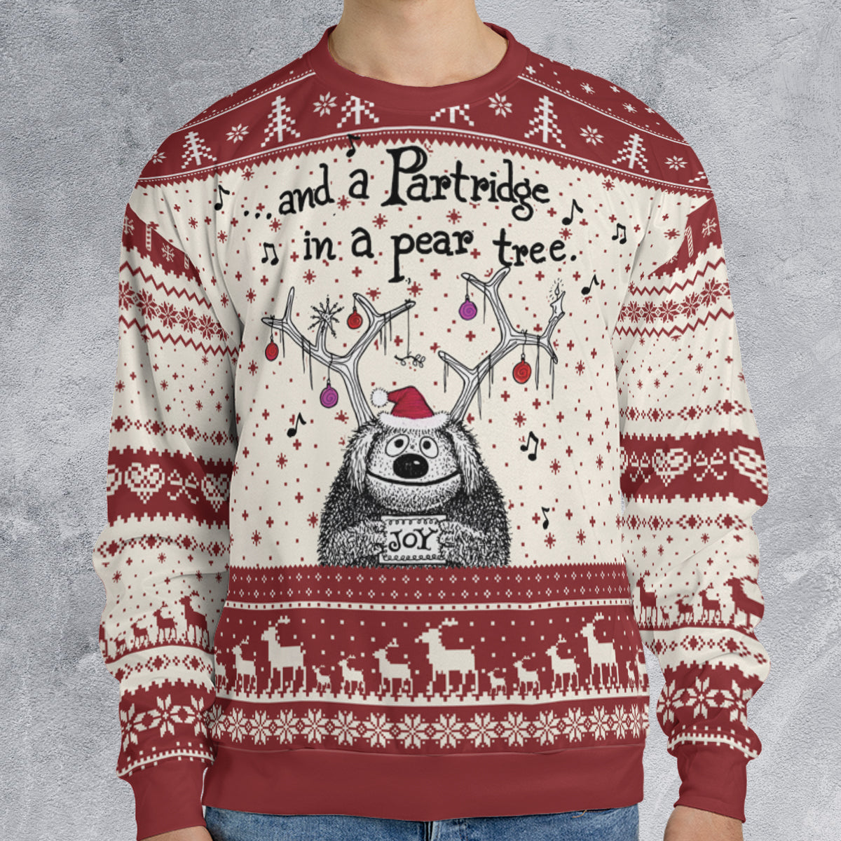 Ugly Christmas Sweatshirt - W3RB4FNT