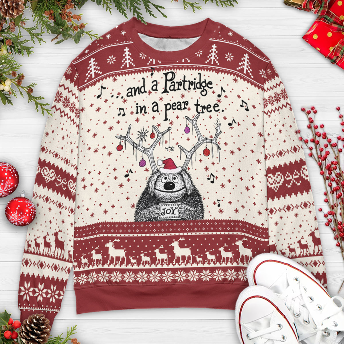Ugly Christmas Sweatshirt - W3RB4FNT