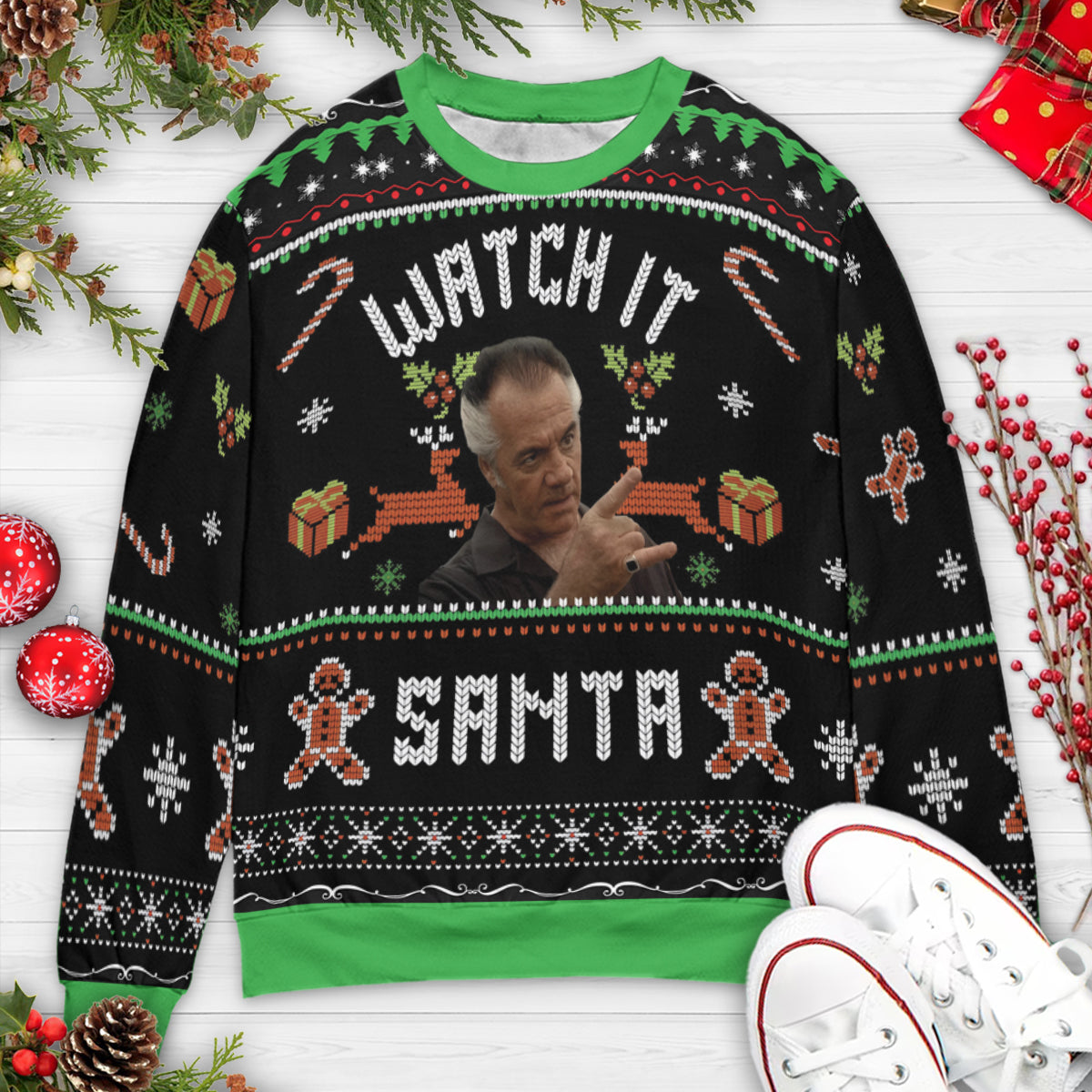 Ugly Christmas Sweatshirt - QZQDUNAQ