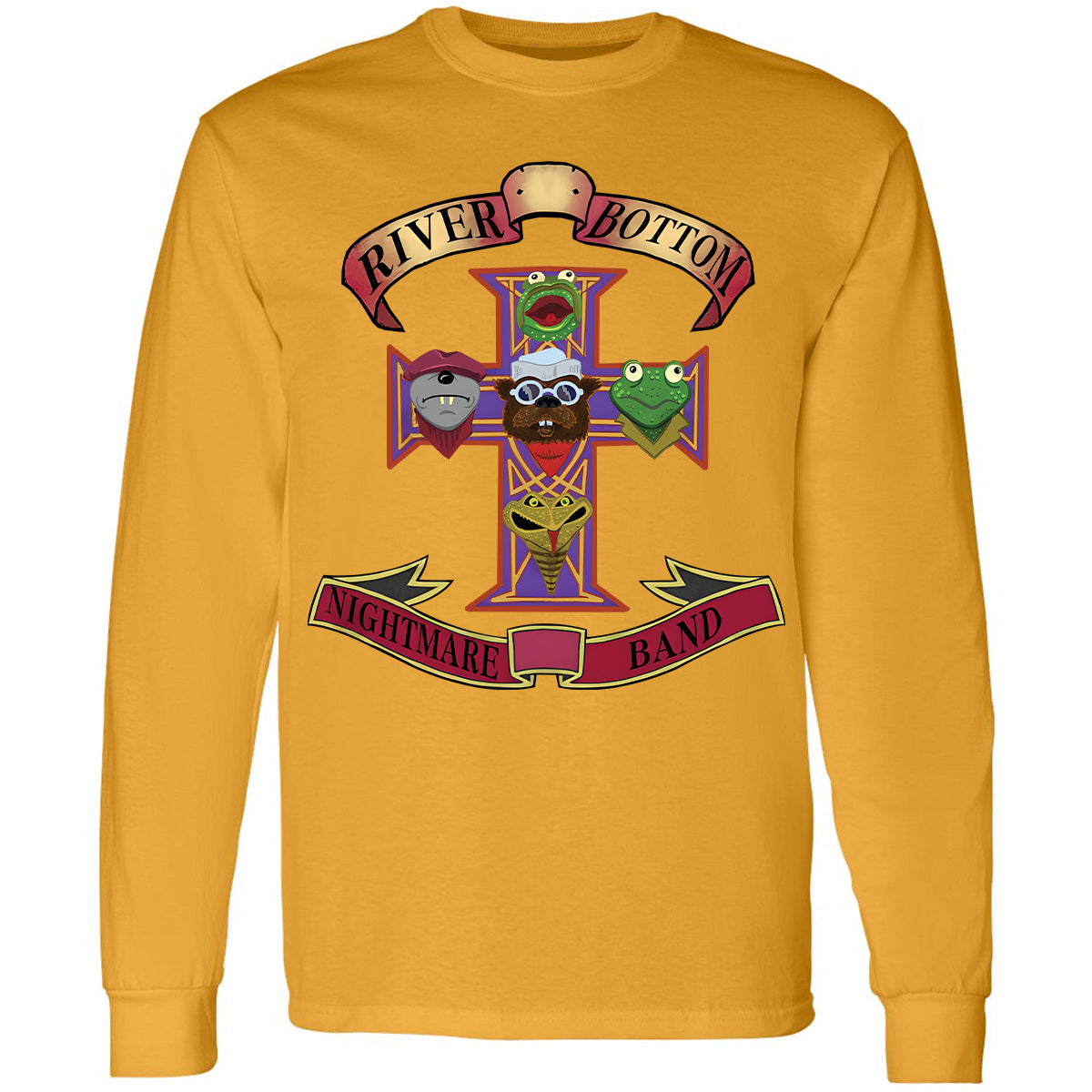 Long Sleeve T-Shirt - Black - THANGFIXED (Copy) - Gold - 9