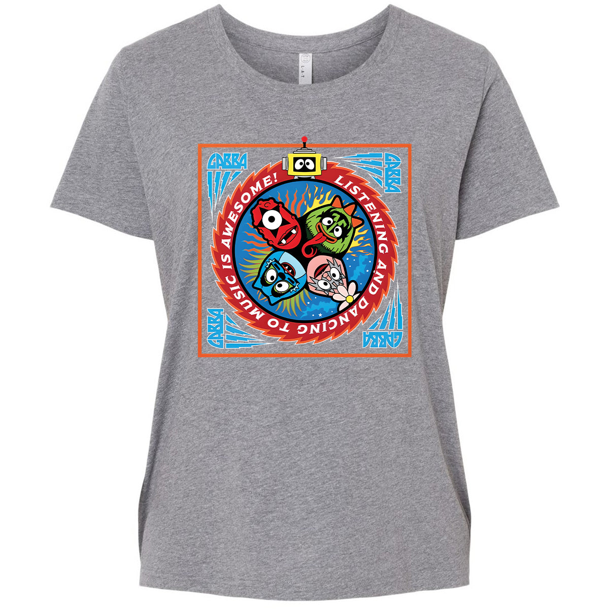 Listening and Dancing Yo Gabba Gabba! - Granite Heather - 9