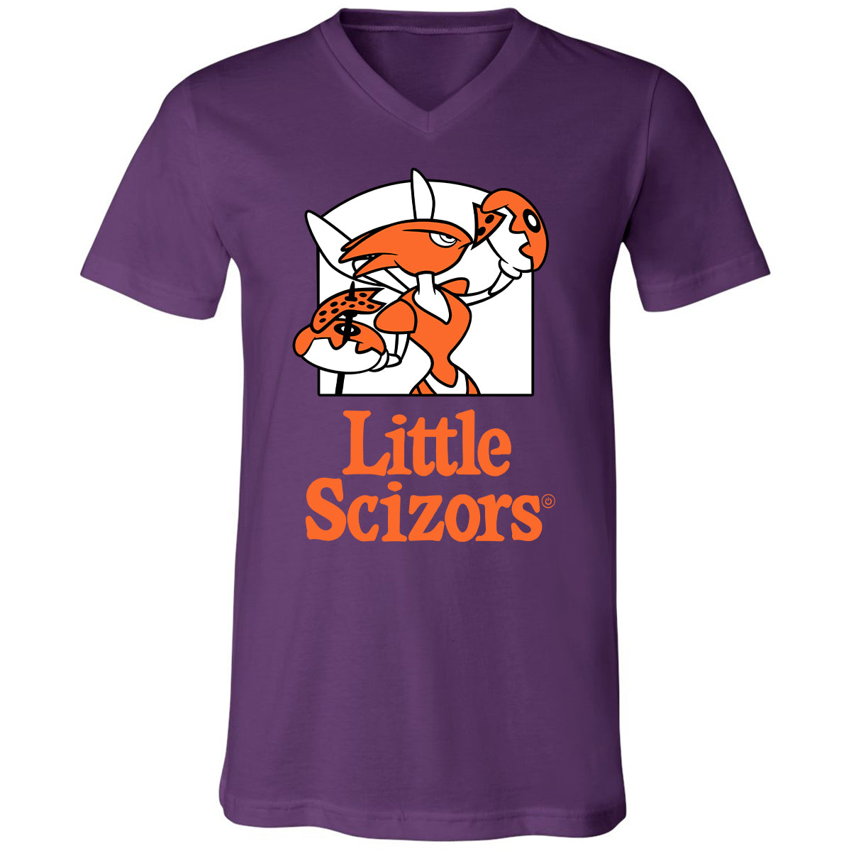 Unisex V-neck T-shirt - MAR85384 - Team Purple - 9