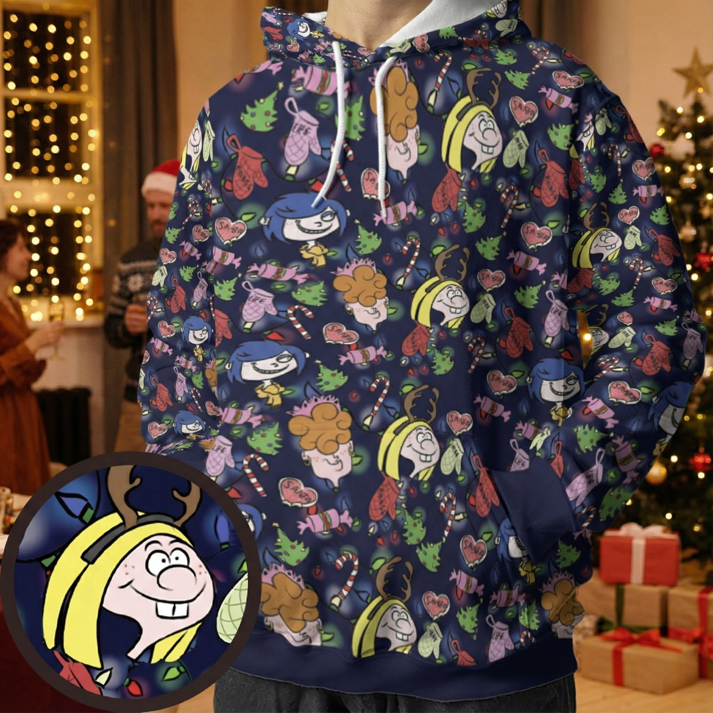 All-over Print Hoodie - JS1ZSTLX
