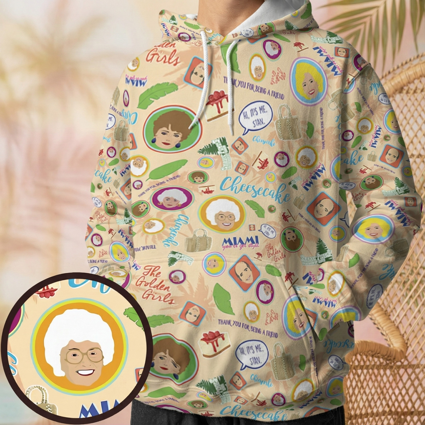 All-over Print Hoodie - 9KCWGQMN