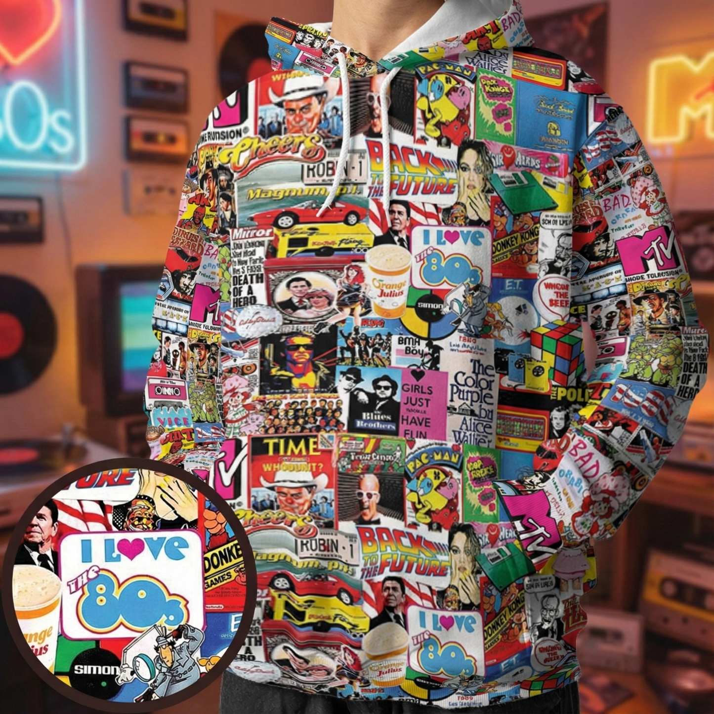 All-over Print Hoodie - BG4LSLQU