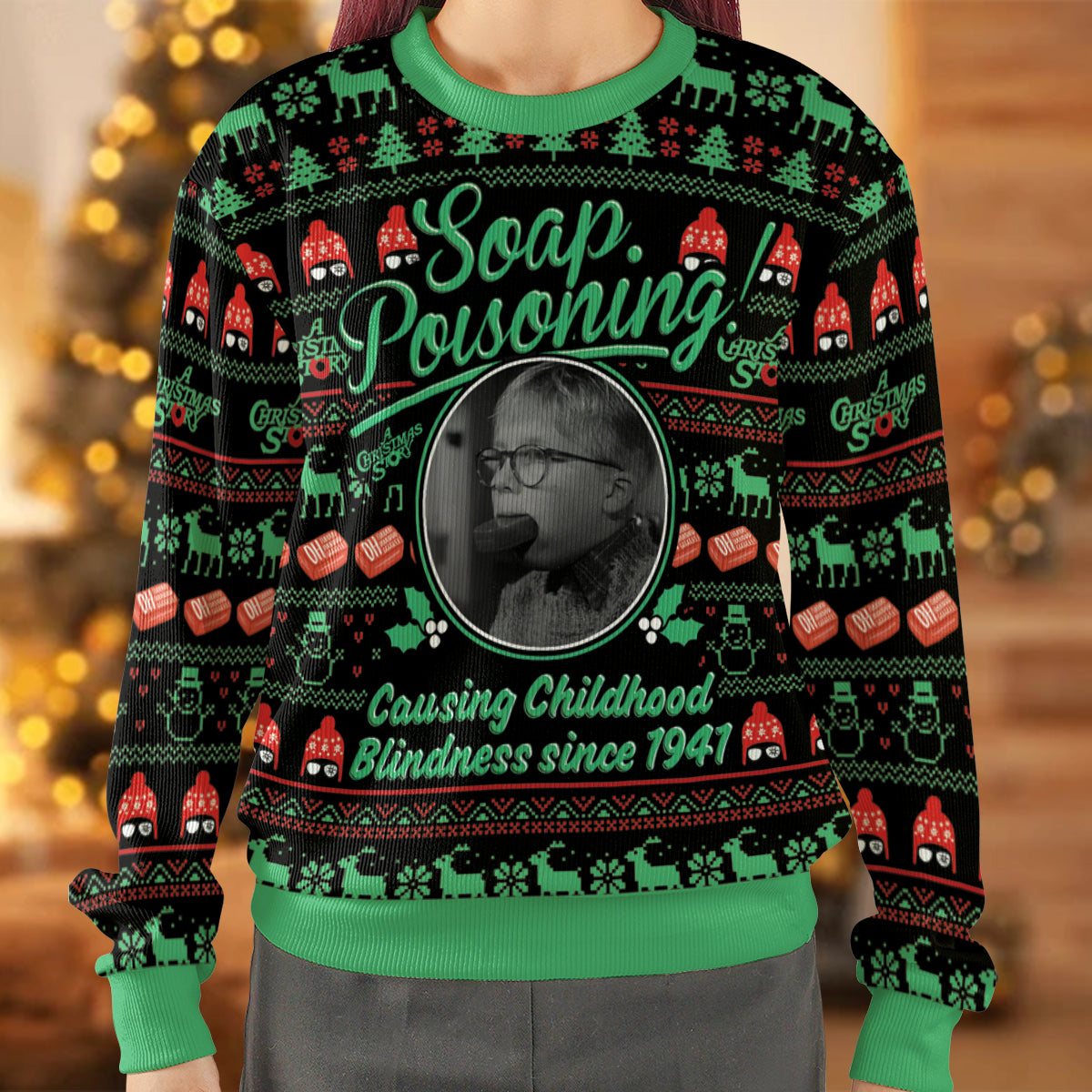 Ugly Christmas Sweatshirt - 3PNBV5EX