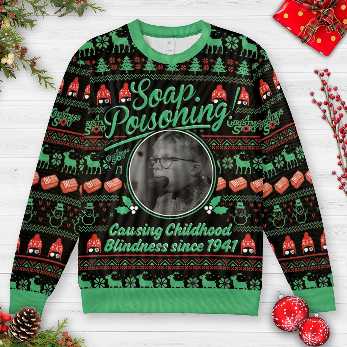 Ugly Christmas Sweatshirt - 3PNBV5EX