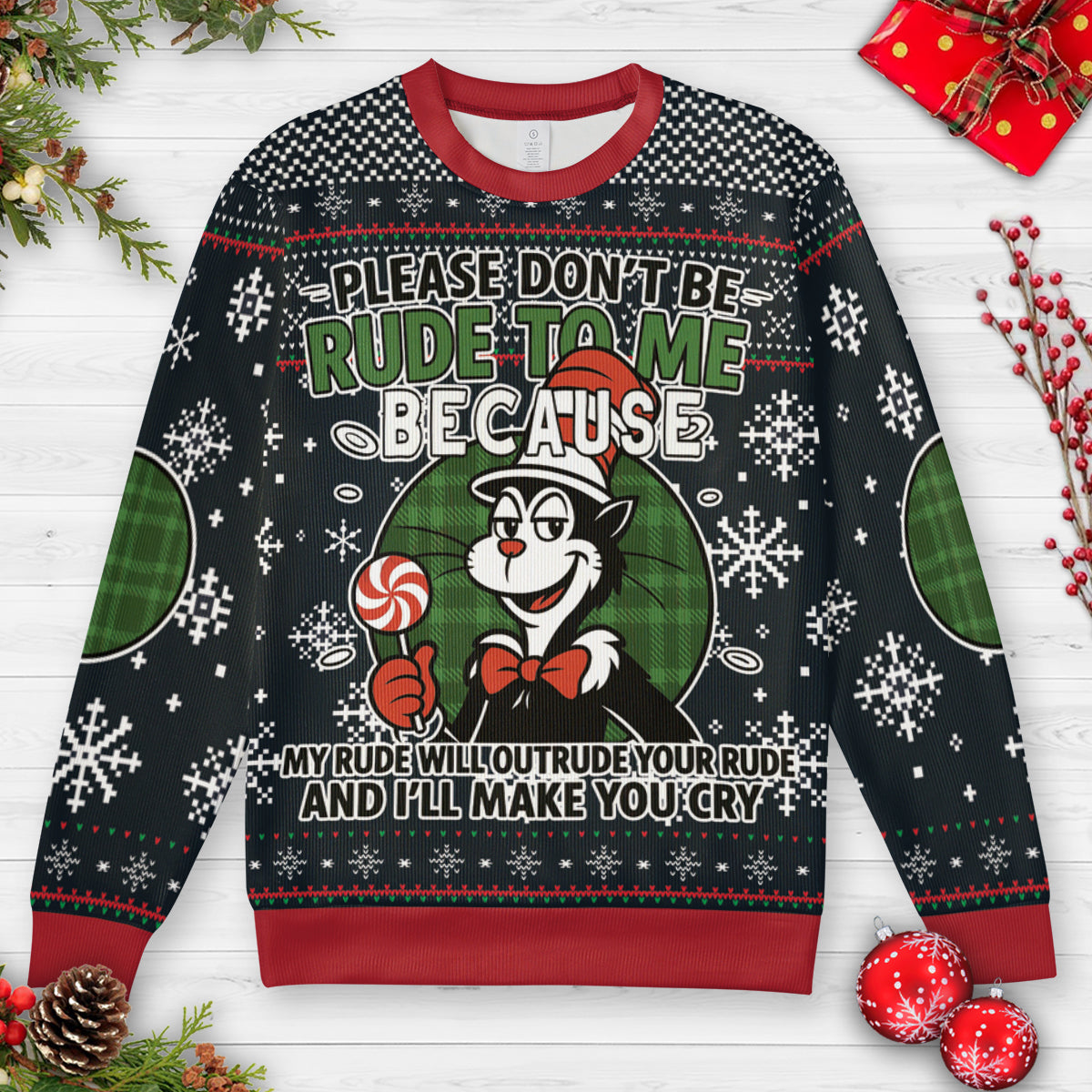 Ugly Christmas Sweatshirt - TKNSPZDV
