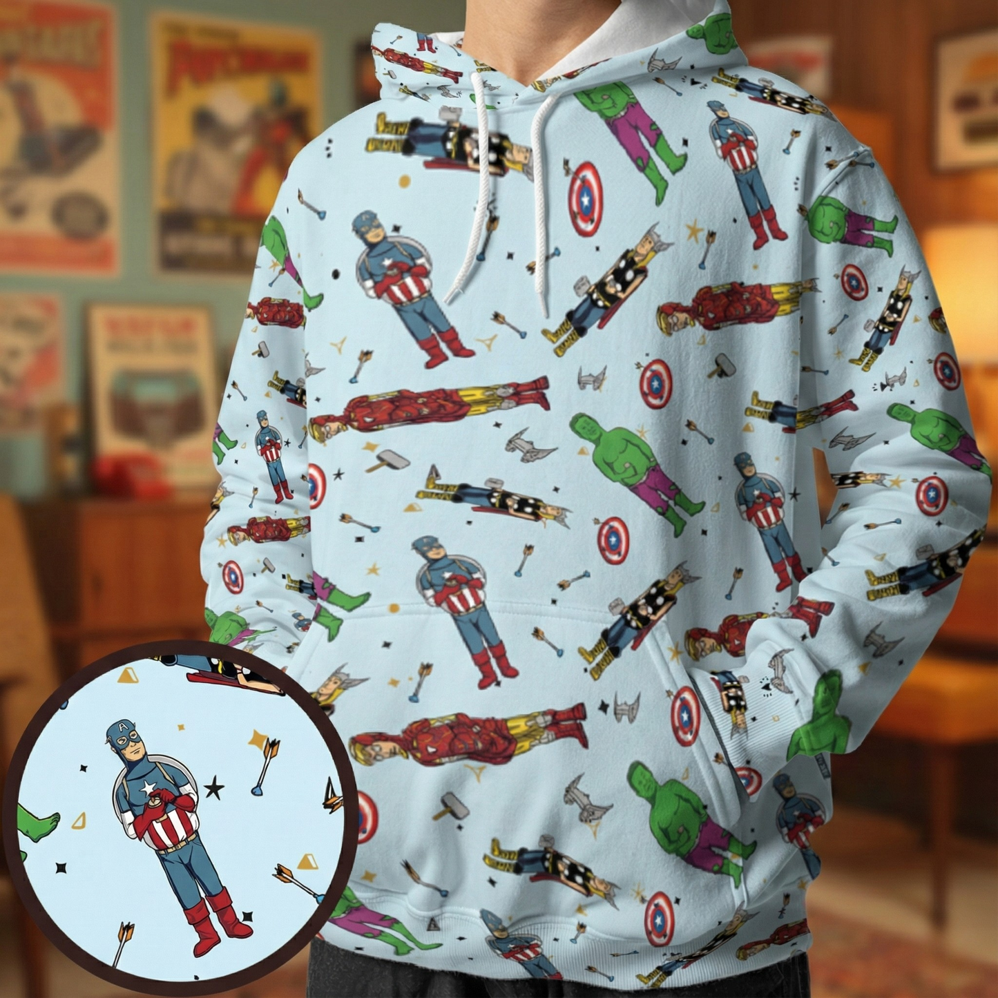 All-over Print Hoodie - CQEU14H8