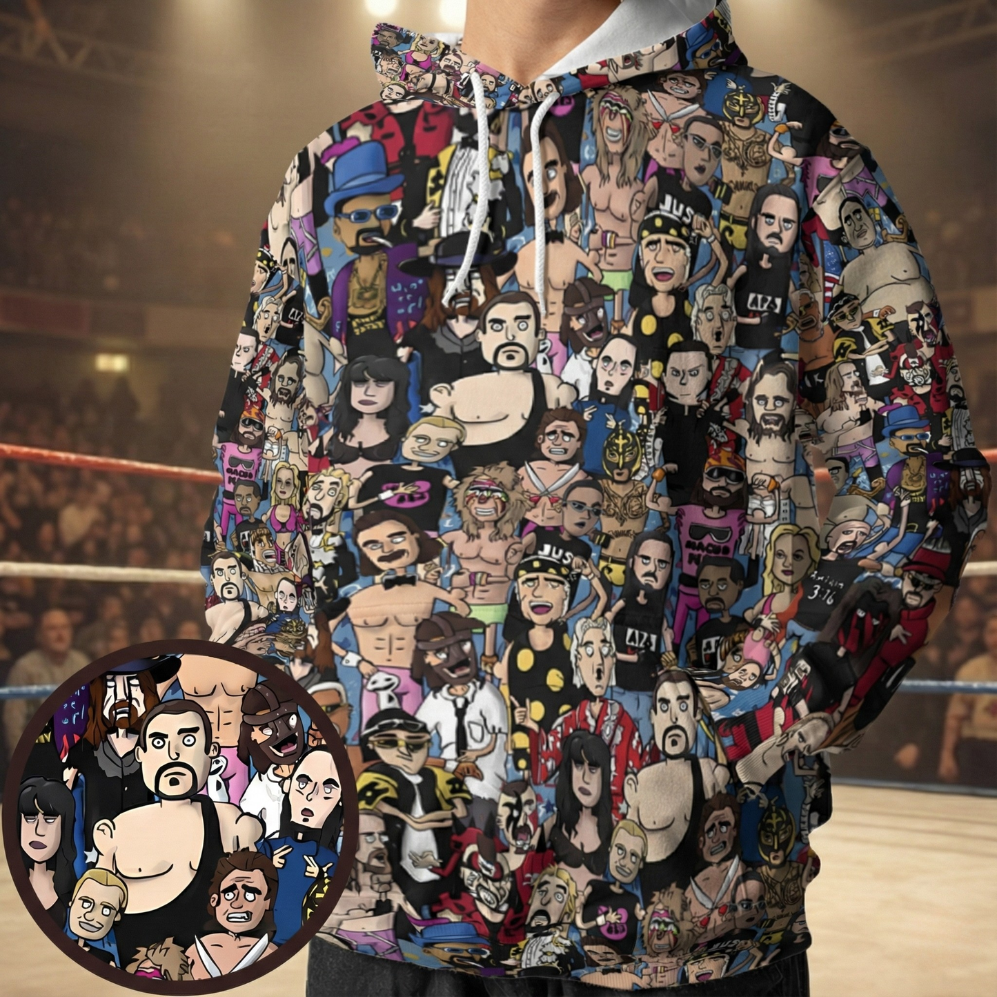 All-over Print Hoodie - 417N8ZP4