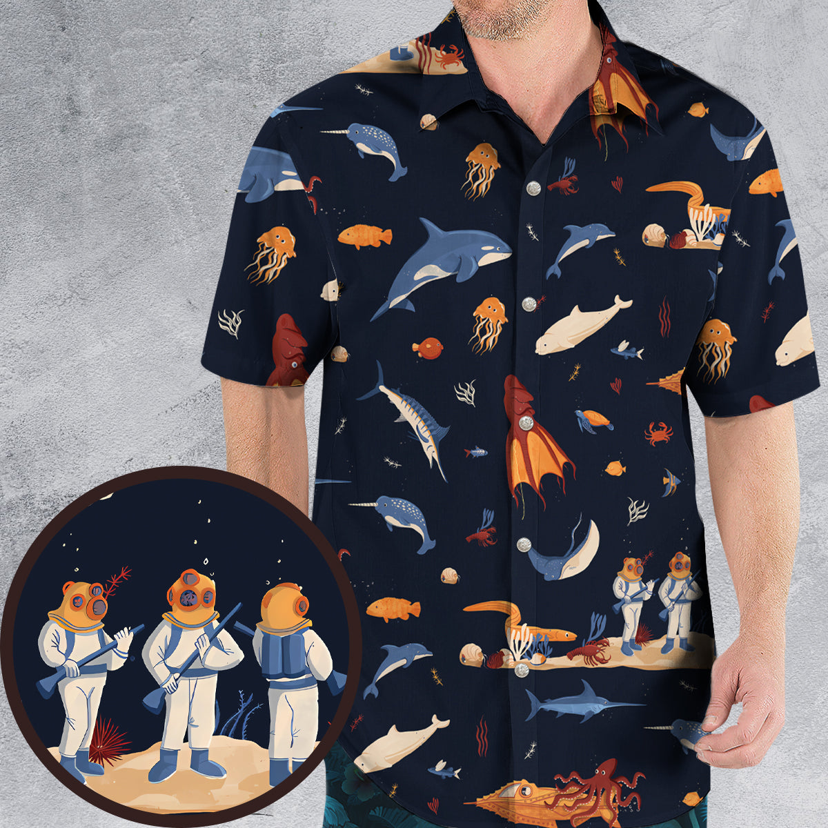 Hawaiian Shirt - WALBU3SK