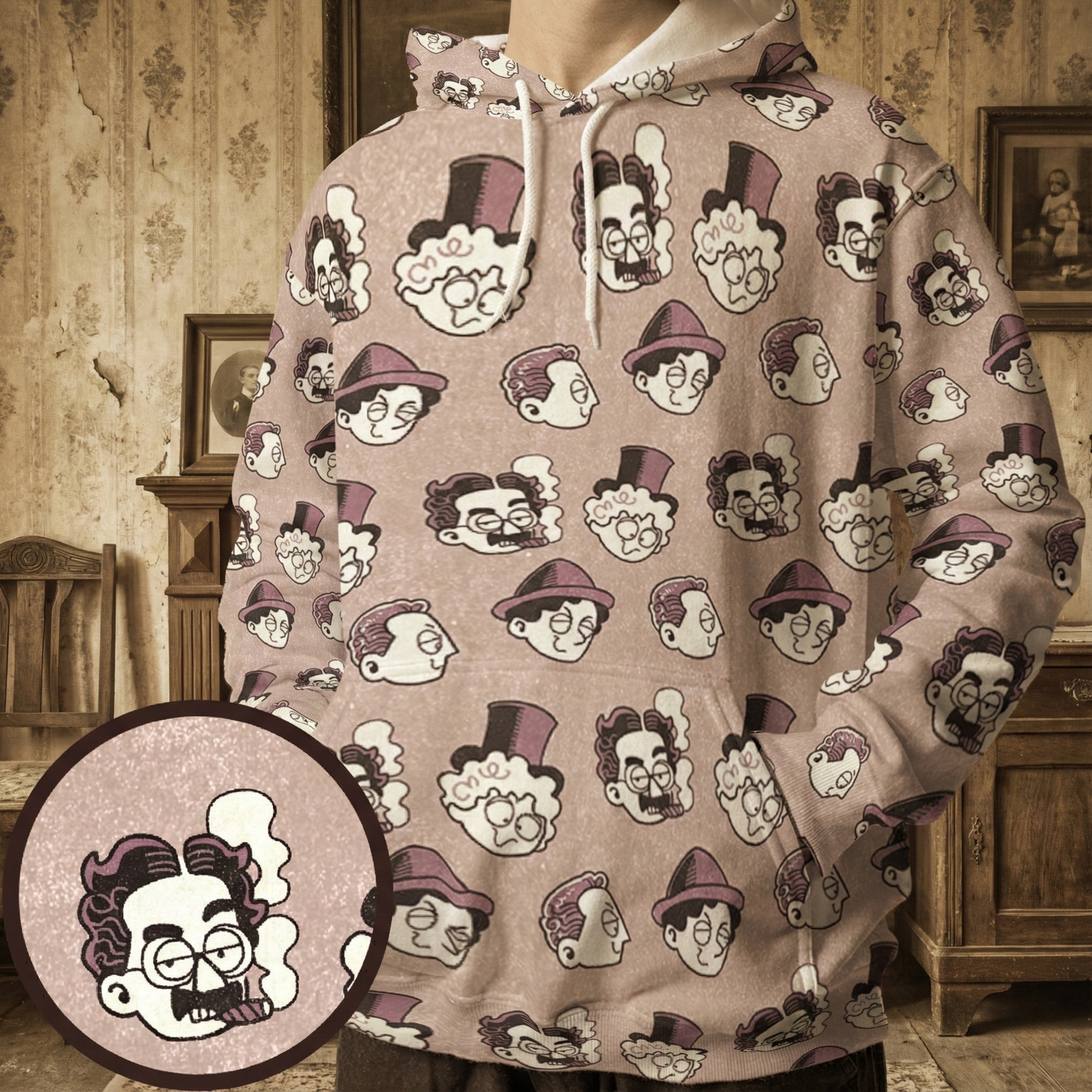 All-over Print Hoodie - 2TA7RWTQ