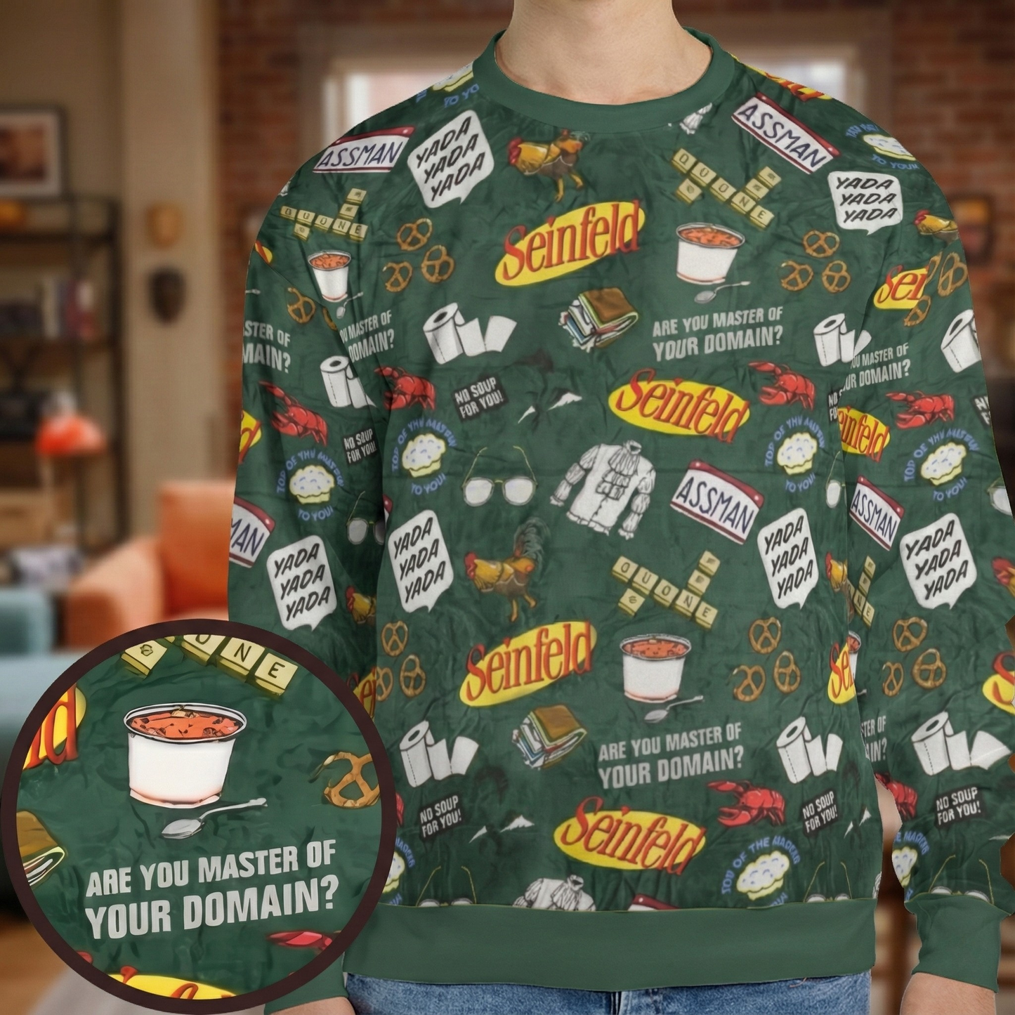 All-over Print Sweatshirt - J2Z7RFSR