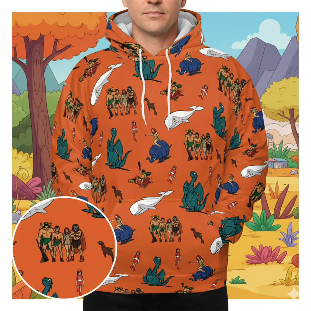 All-over Print Hoodie - HXF7X4RA