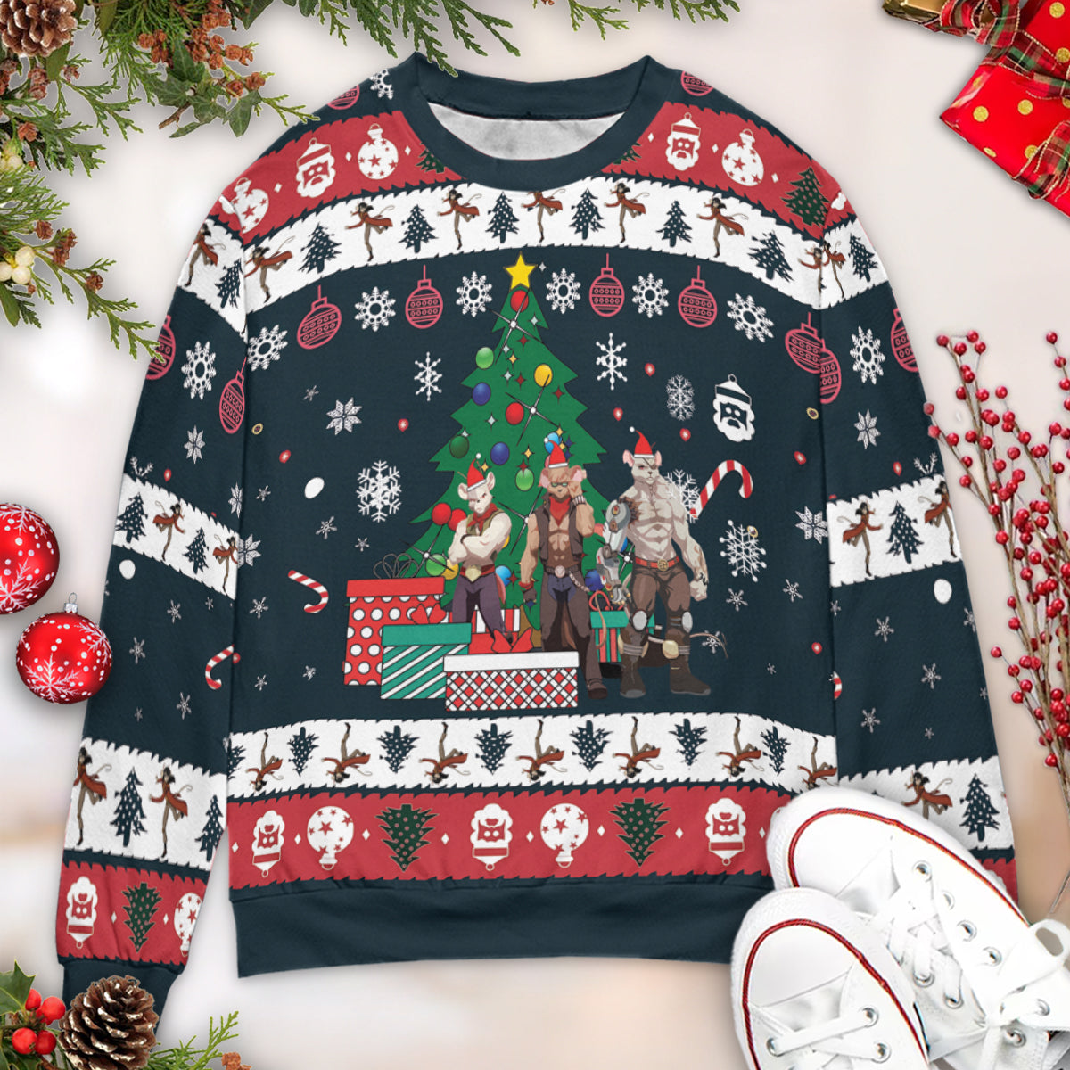 Ugly Christmas Sweatshirt - DZW4QRLN