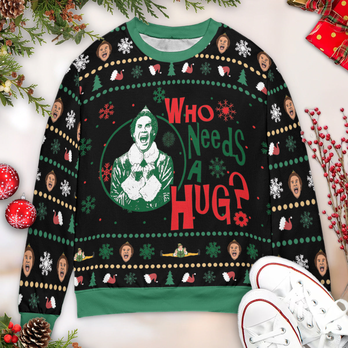 Ugly Christmas Sweatshirt - PSJWUH7X