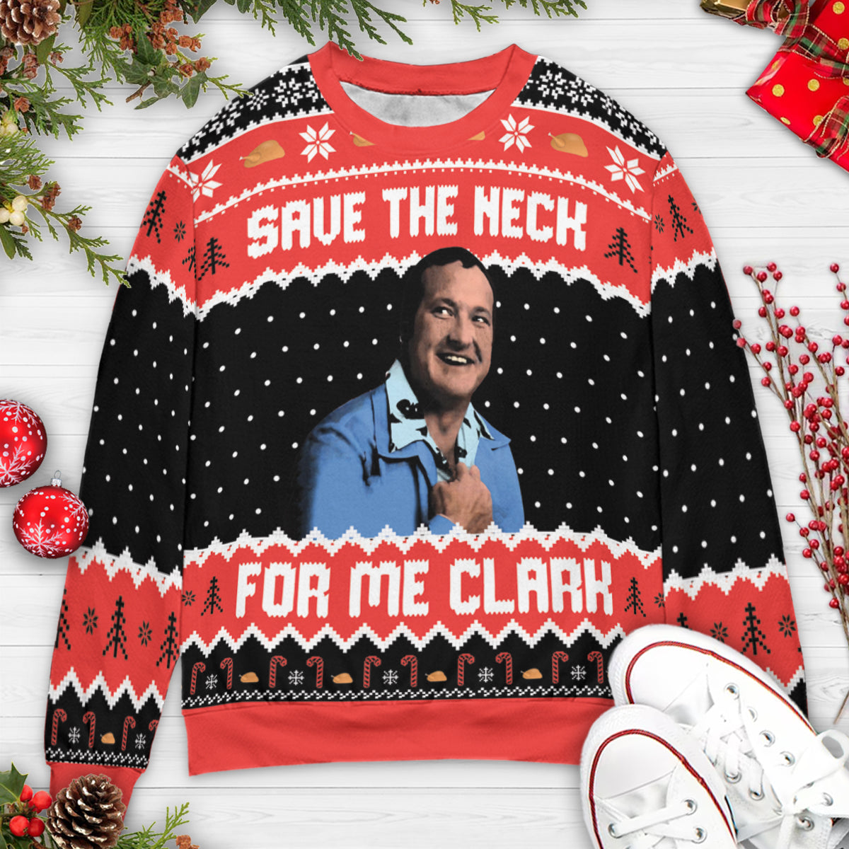 Ugly Christmas Sweatshirt - ANGBCBKU