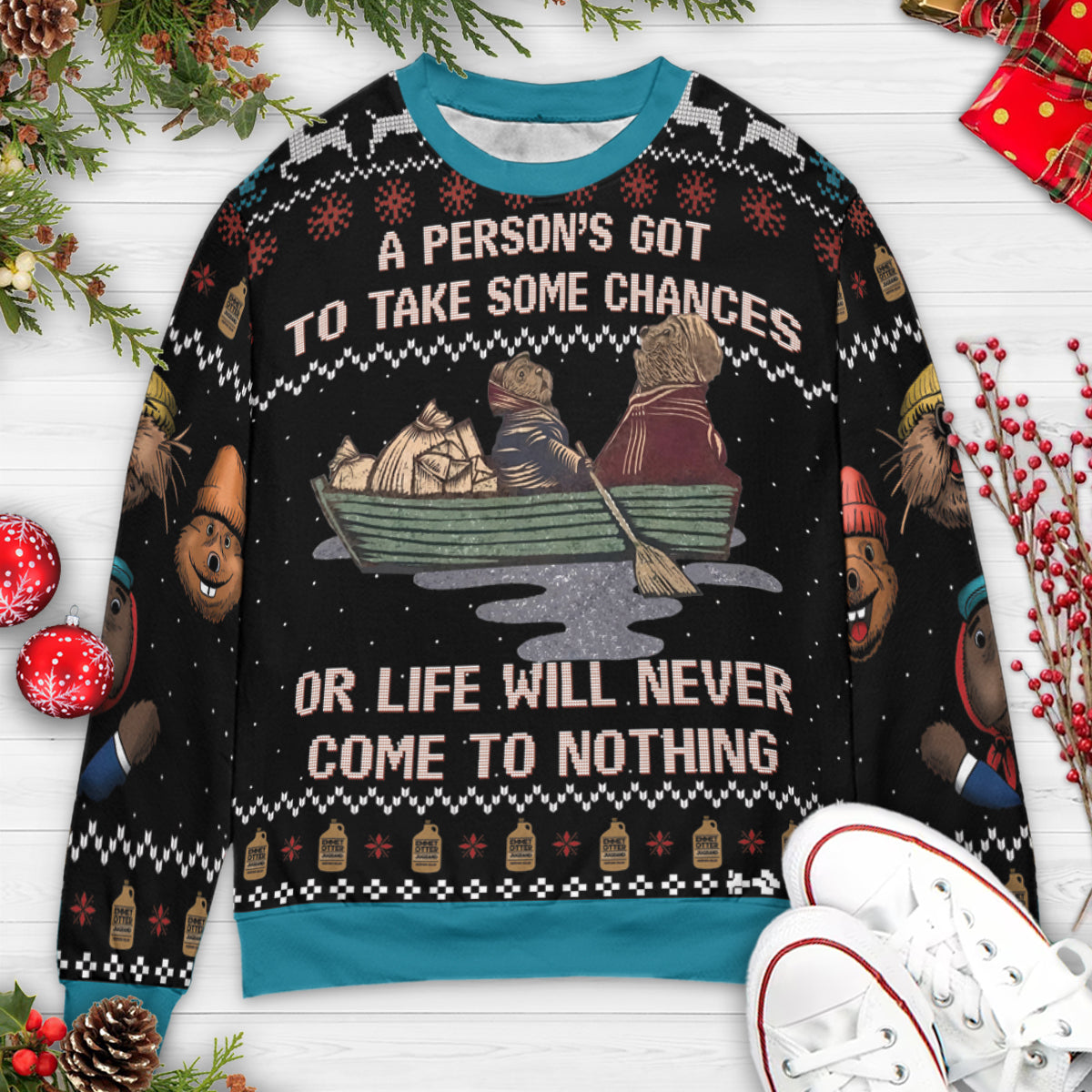 Ugly Christmas Sweatshirt - 1R1DAHNT