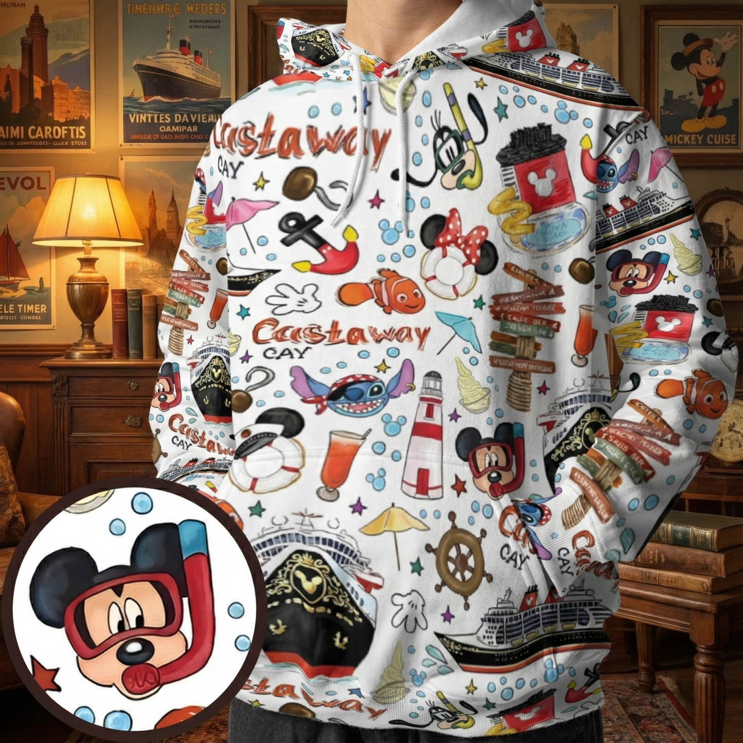 All-over Print Hoodie - VV39MN3A