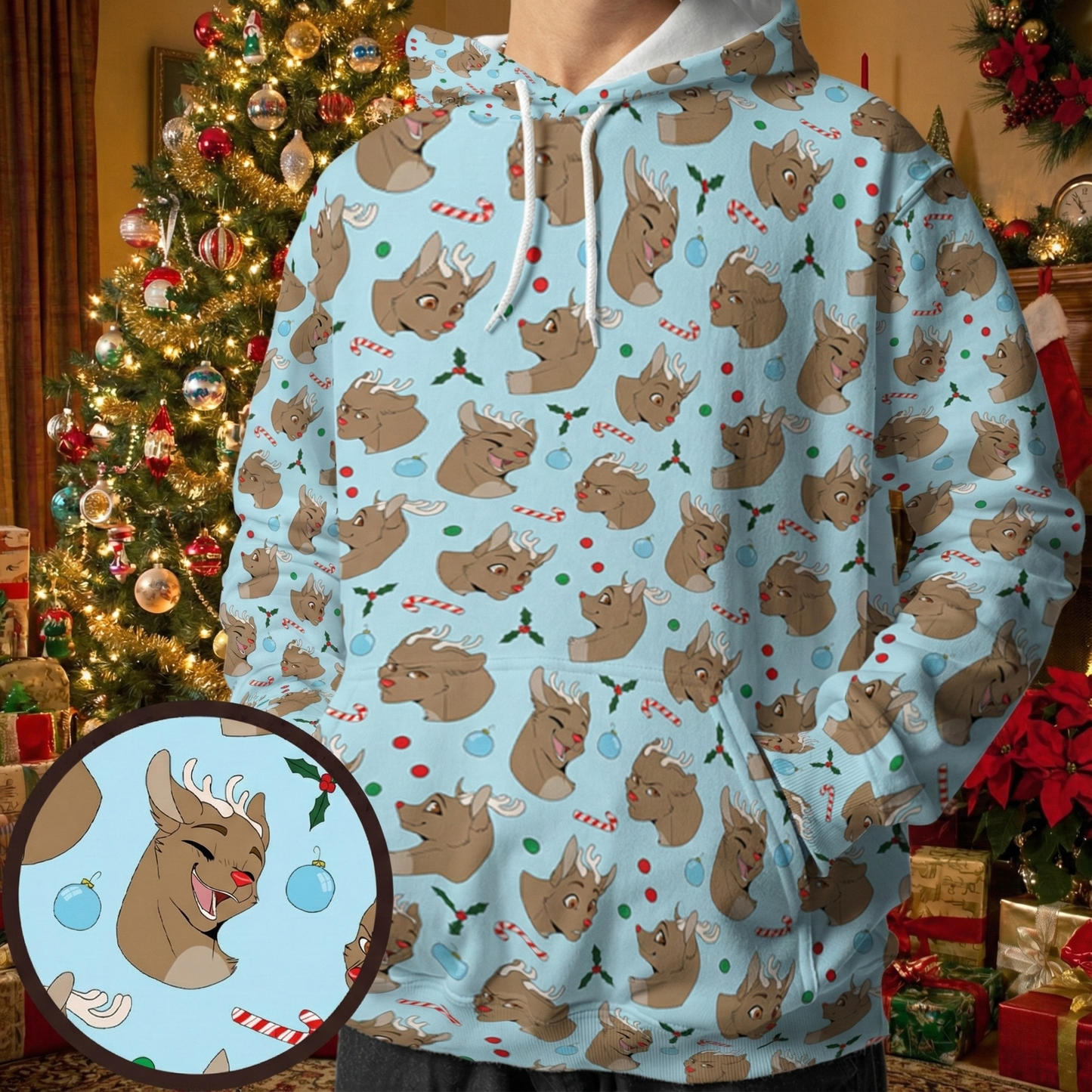 All-over Print Hoodie - MWRQXT8T