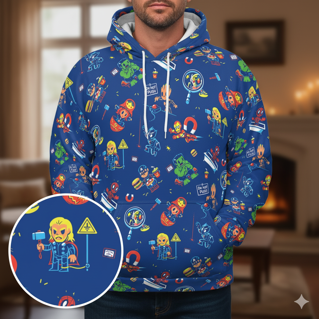 All-over Print Hoodie - KDXMDRWX
