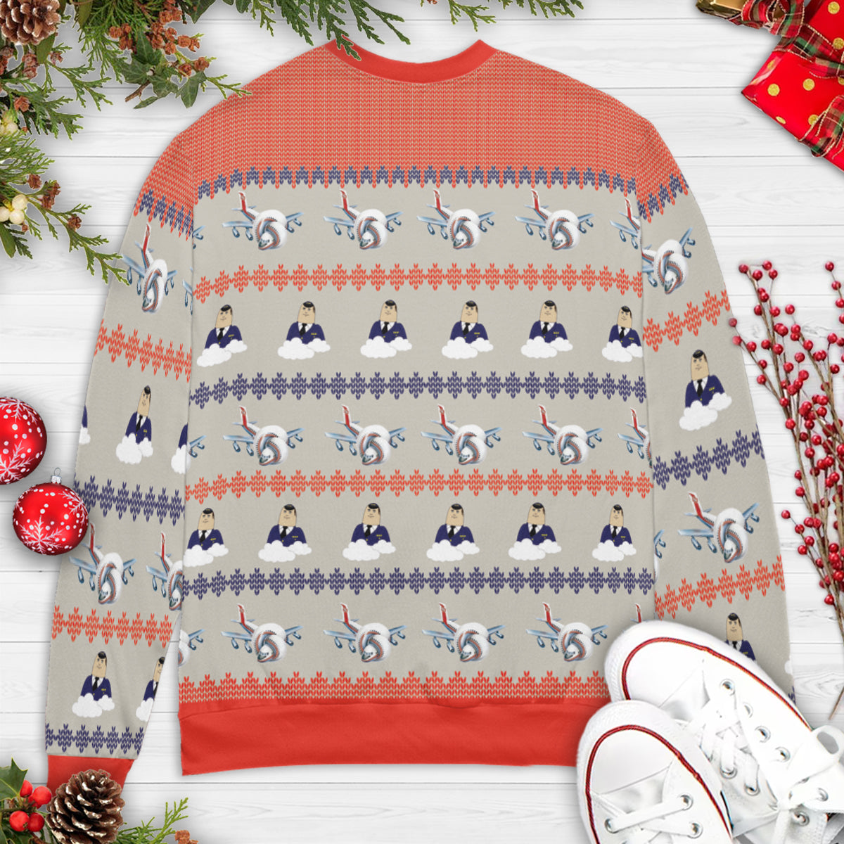 Ugly Christmas Sweatshirt - E6MB77U9