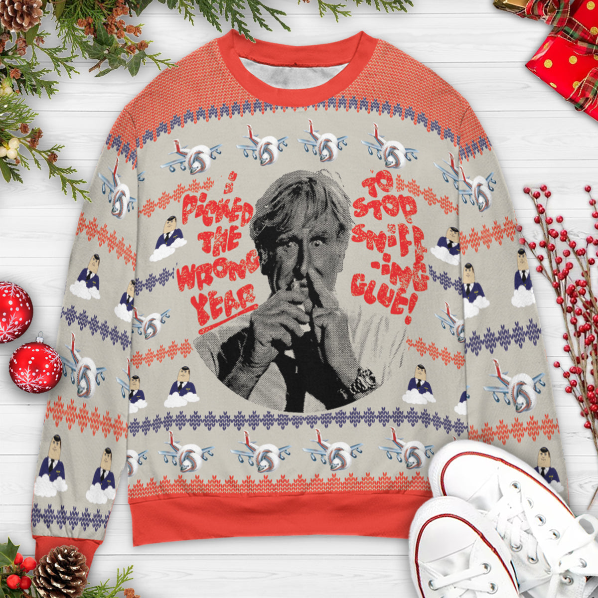 Ugly Christmas Sweatshirt - E6MB77U9