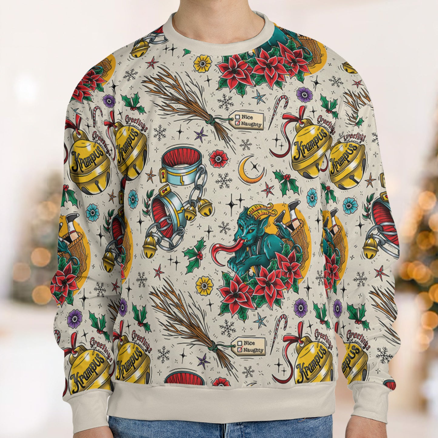 All-over Print Sweatshirt - E6G6D4Y3