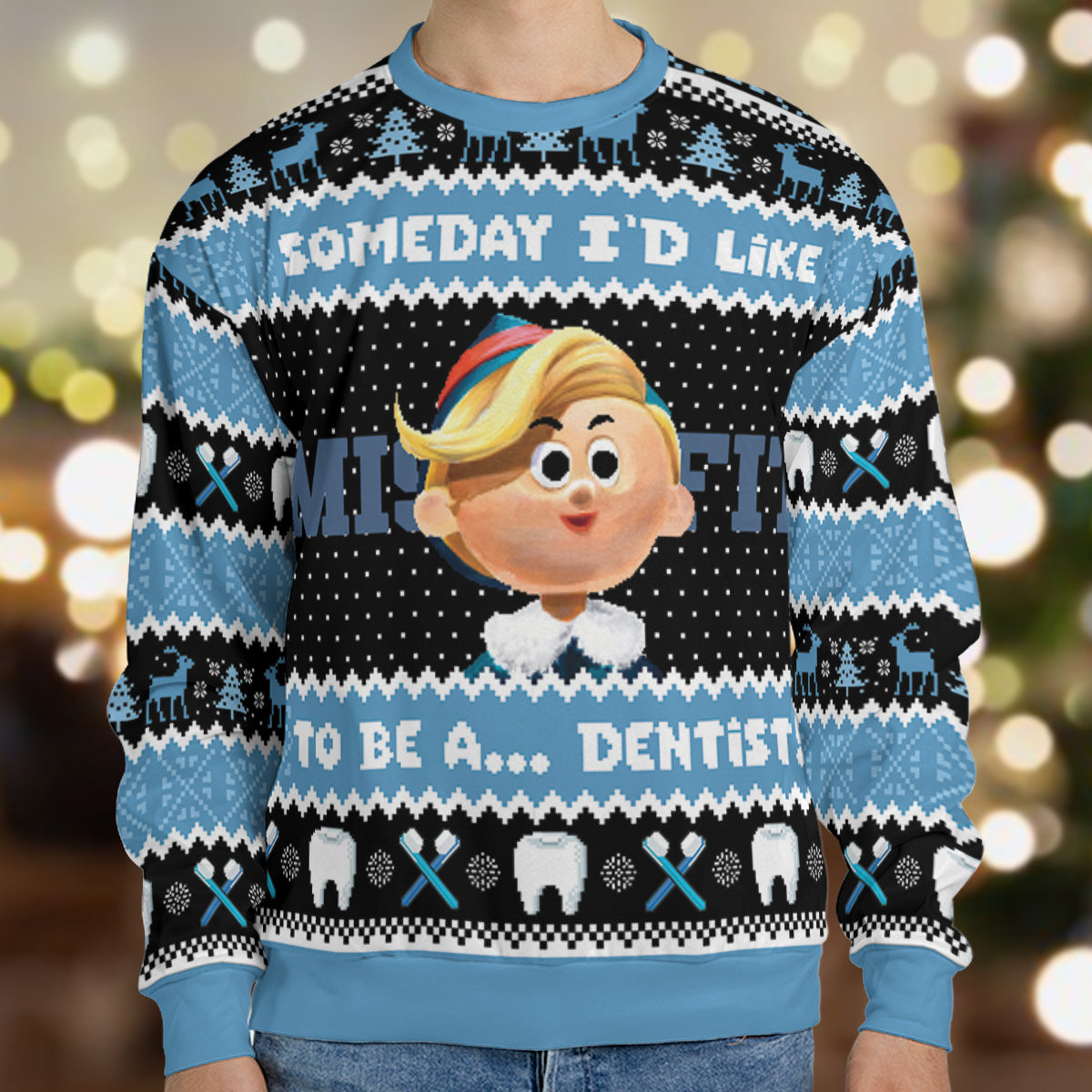 Ugly Christmas Sweatshirt - 4L3LUMG4