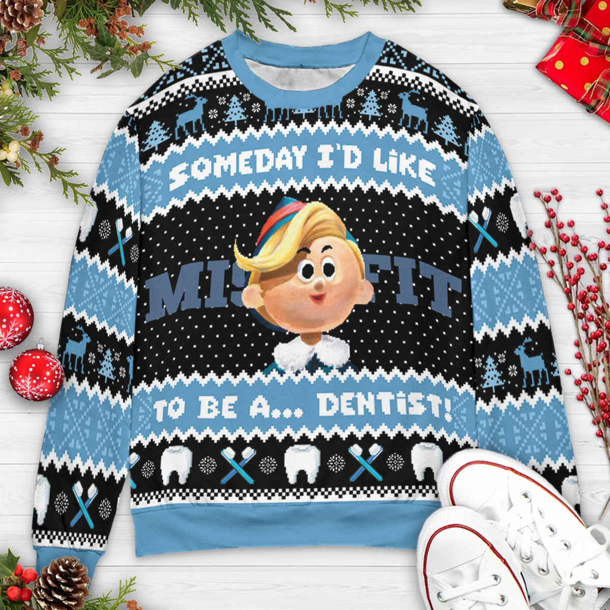 Ugly Christmas Sweatshirt - 4L3LUMG4