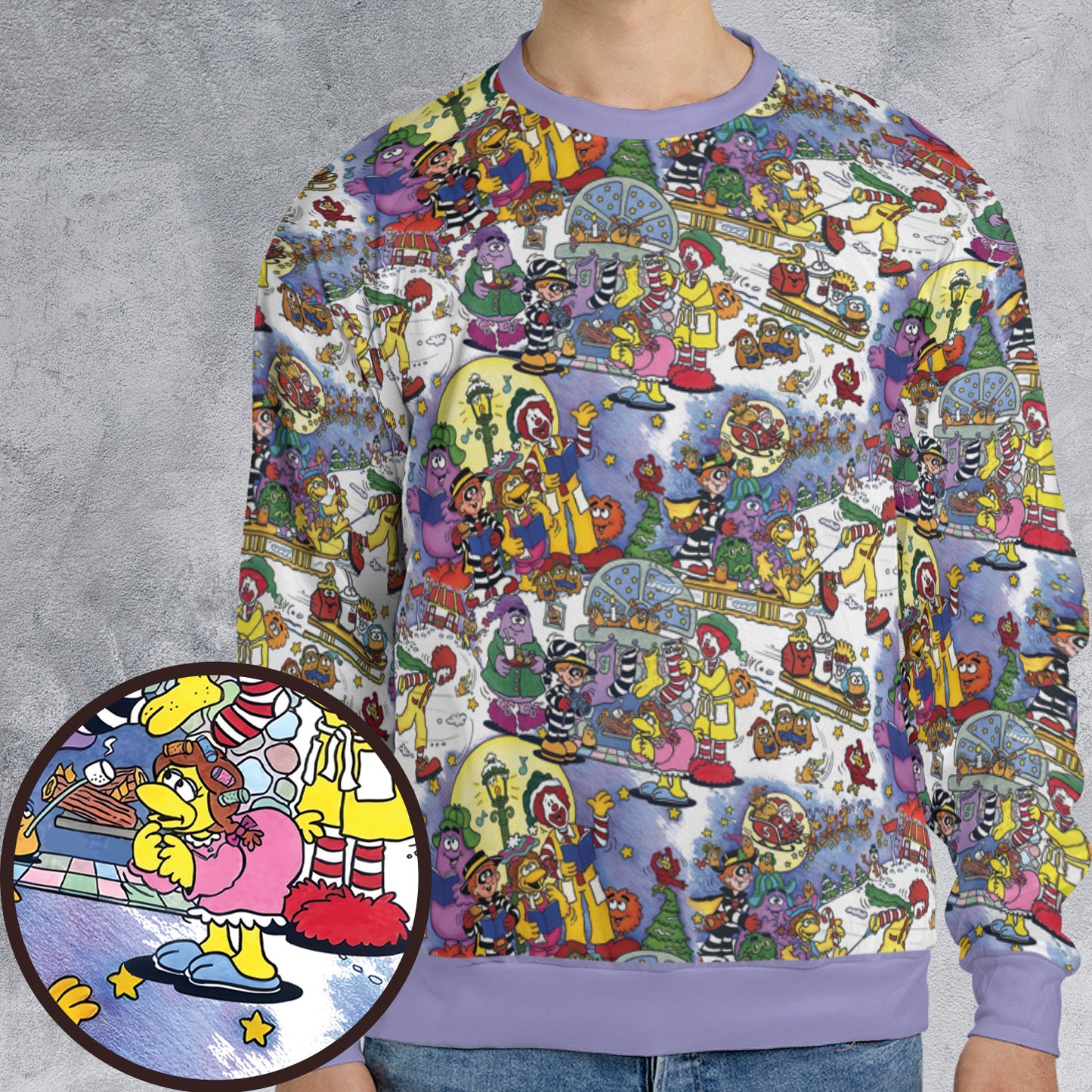 All-over Print Sweatshirt - PLP73VKA
