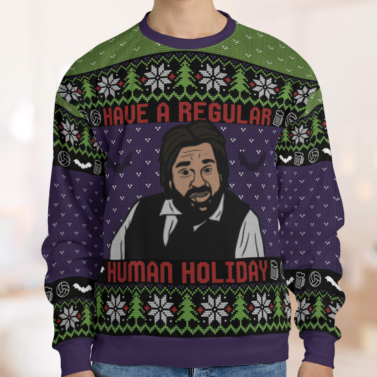 Ugly Christmas Sweatshirt - QHRR7VW6