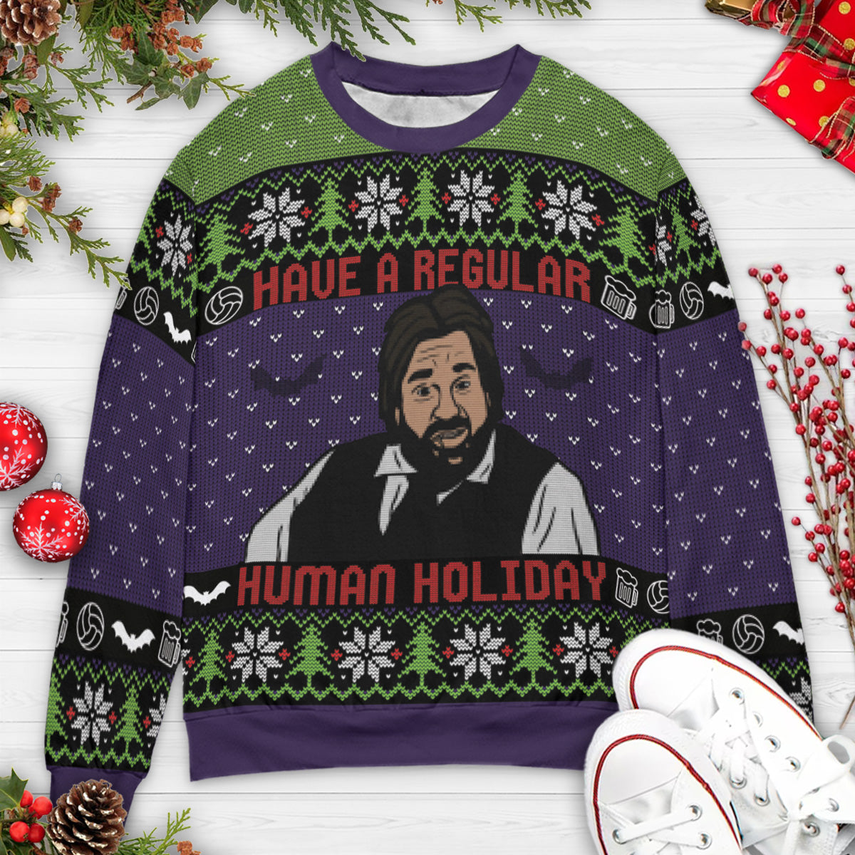 Ugly Christmas Sweatshirt - QHRR7VW6