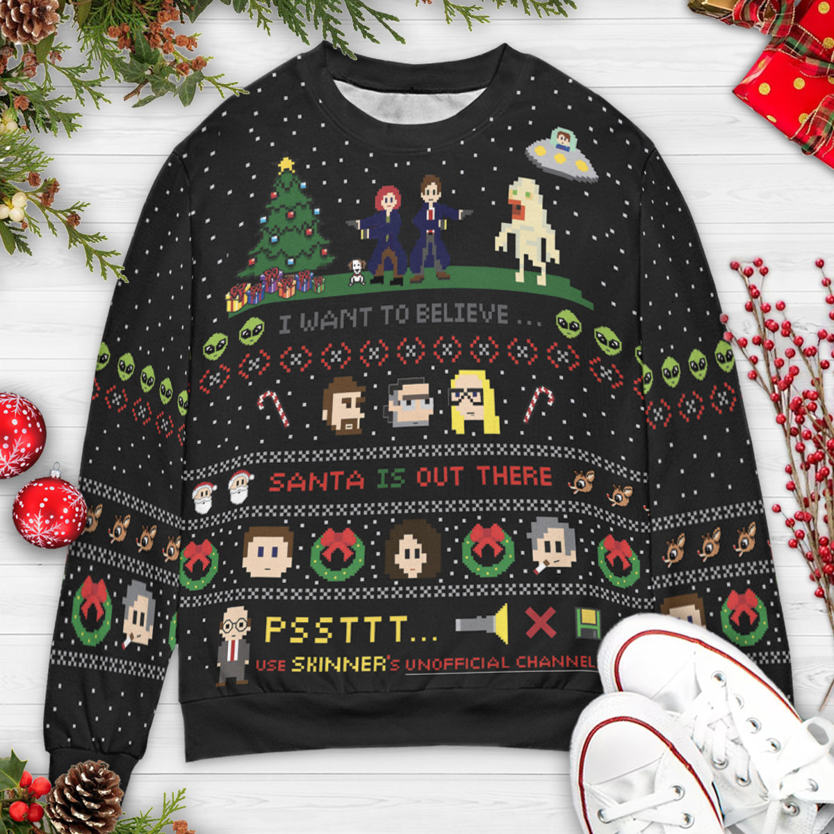 Ugly Christmas Sweatshirt - Q9XAX98H
