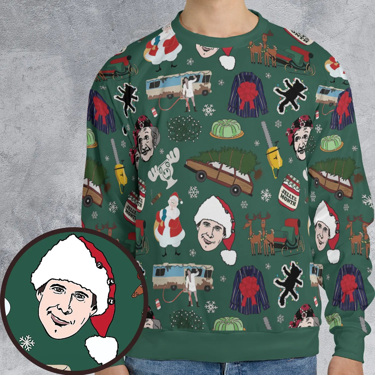 All-over Print Sweatshirt - 2C3RNUCA