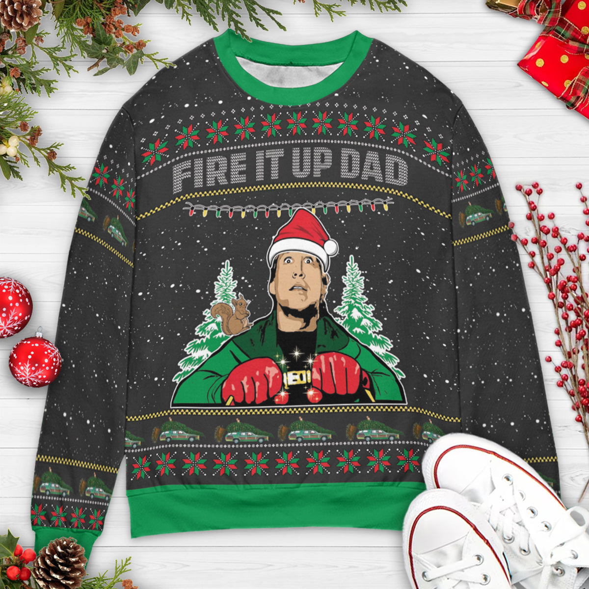 Ugly Christmas Sweatshirt - D84GWSNB