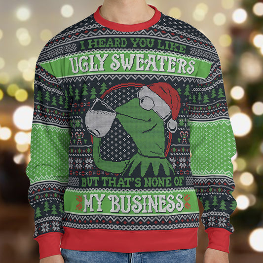 Ugly Christmas Sweatshirt - QHGBNZ2L