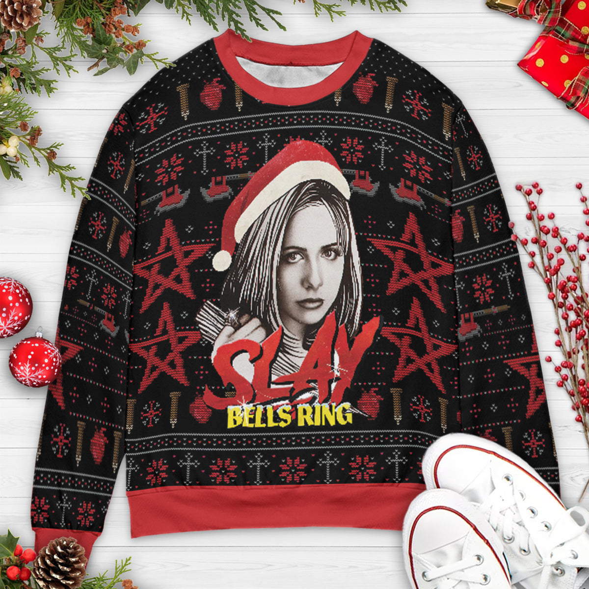 Ugly Christmas Sweatshirt - 3QBY3SPX