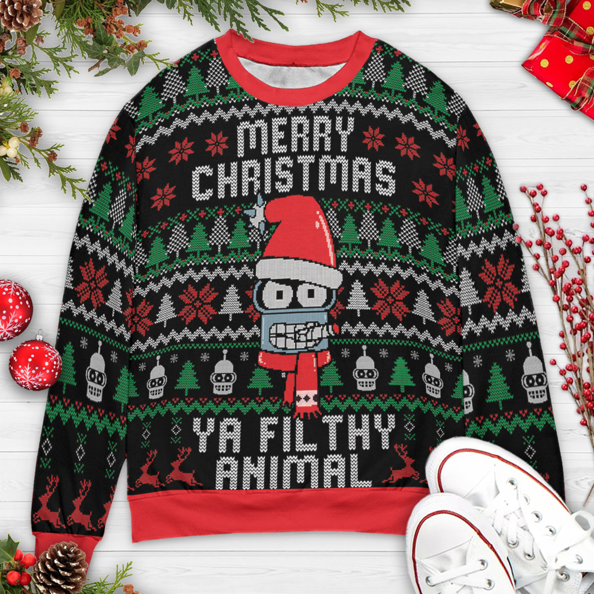 Ugly Christmas Sweatshirt - 3GGWA3D2