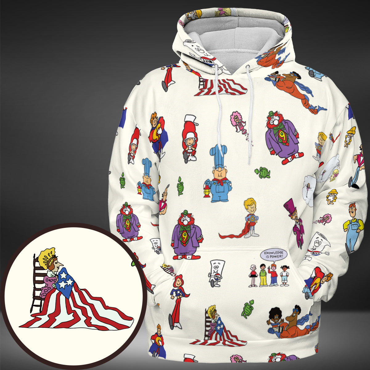 All-over Print Hoodie - 7KZDCZDD