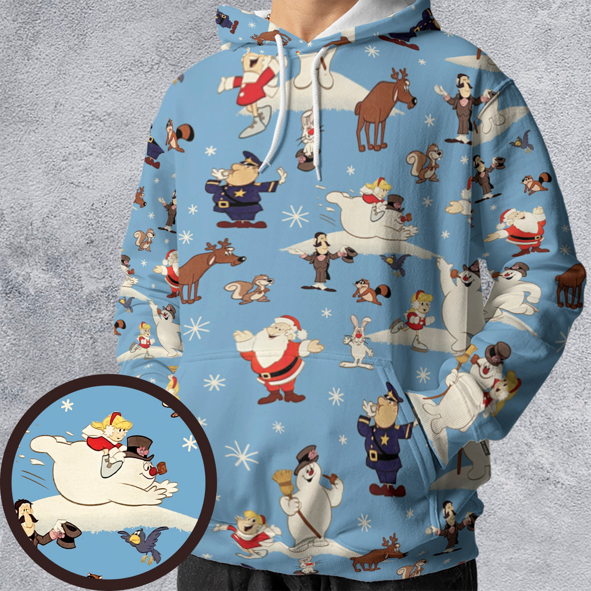All-over Print Hoodie - 3SFLUSV8