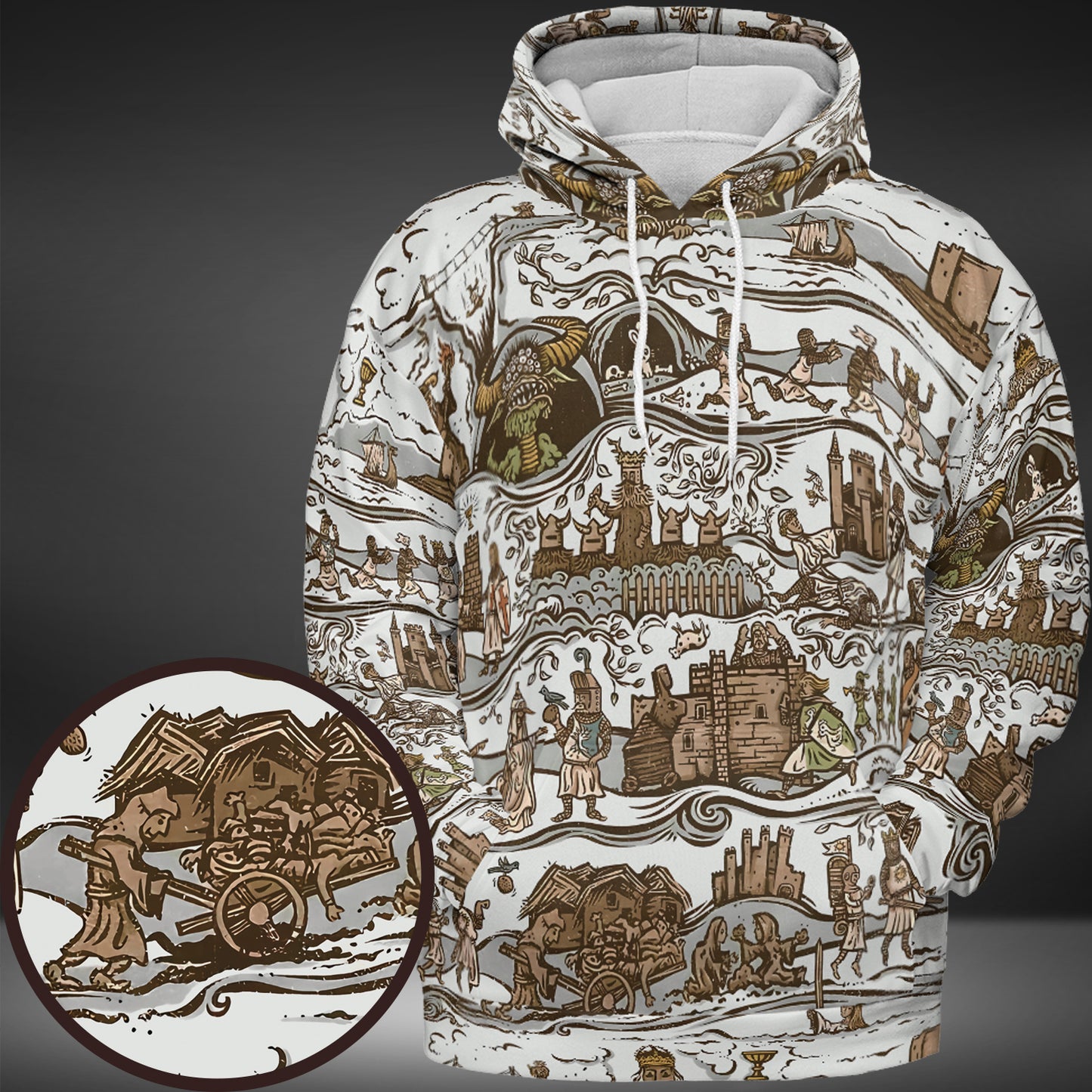 All-over Print Hoodie - H2PWZXAF