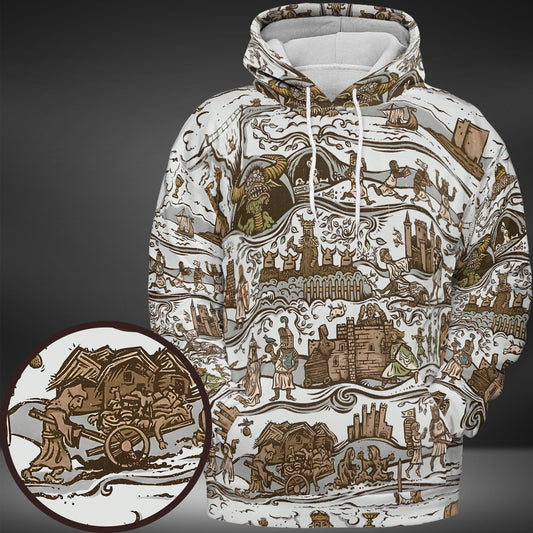 All-over Print Hoodie - H2PWZXAF