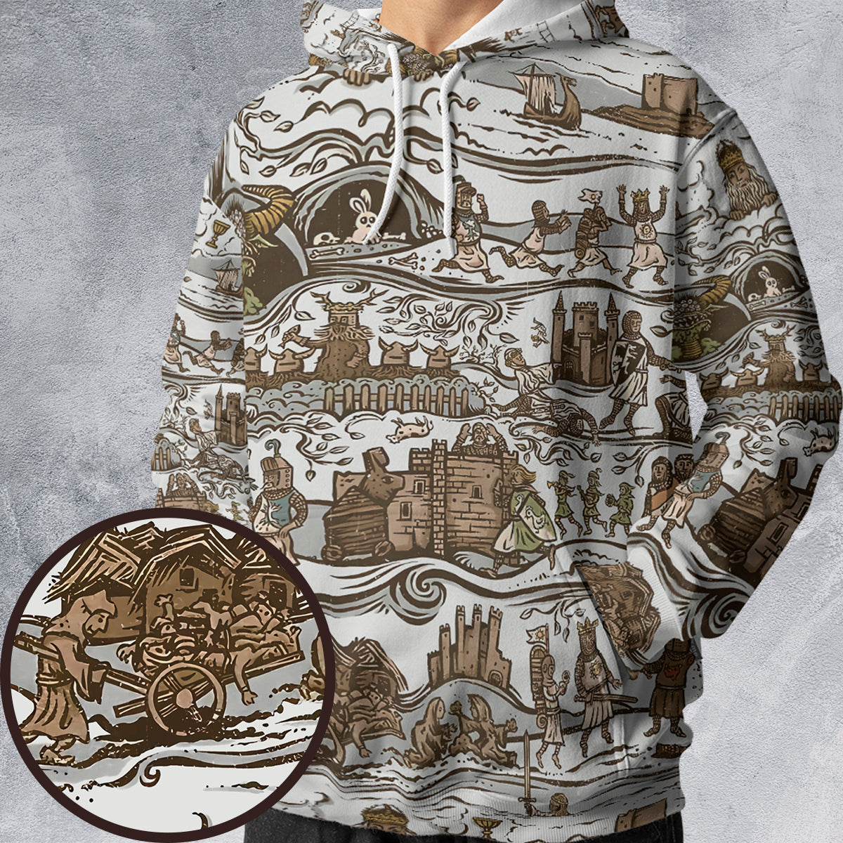 All-over Print Hoodie - H2PWZXAF