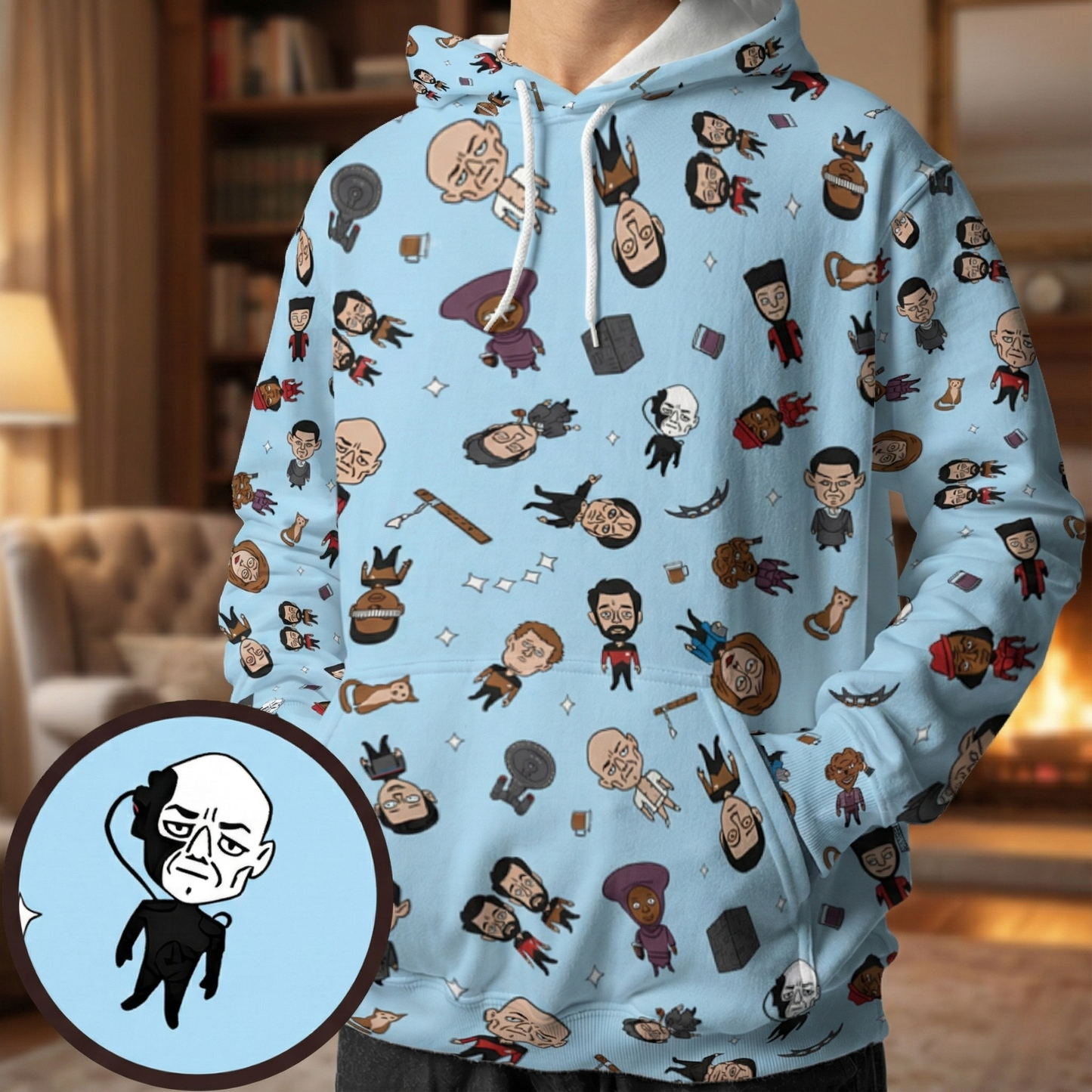 All-over Print Hoodie - 5TMQRHT4